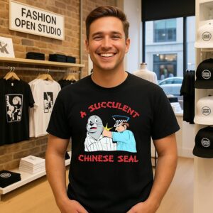A Succulent Chinese Seal Cartoon T-Shirt