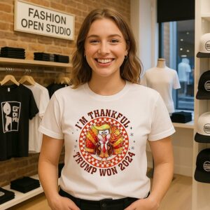 A Victory That Makes US Proud And Thankful Trump Won 2024 Thanksgiving T-Shirt