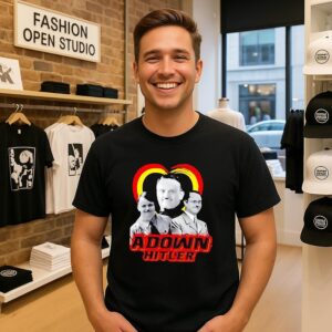 Adolf Hitler Adown Hitler Graphic T-Shirt