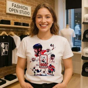Alexander Ovechkin Capitals 900 Goal NHL All-Time Goals Leader Graphic T-Shirt