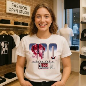 Alexander Ovechkin Capitals 900th Career Goal Signature T-Shirt