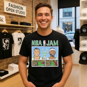 Antetokounmpo And Portis Jr NBA Jam Milwaukee Bucks T-Shirt