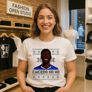 Caicedo Ho Ho Moises Caicedo Christmas Ugly T-Shirt