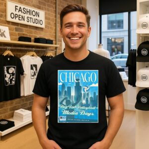 Chicago Big Ten Volleyball Media Days 2025 Poster T-Shirt