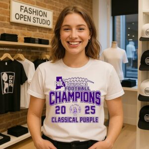 Classical Purple 2025 Riil Football Champions Division 3 T-Shirt