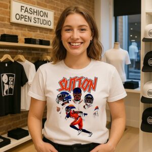 Courtland Sutton Denver Broncos Player Collage T-Shirt