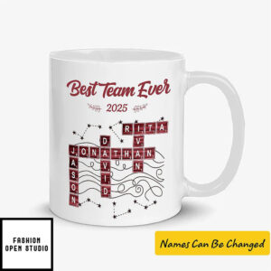 Custom Best Team Ever Scrabble Mug