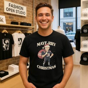 Drake Maye Maye-Rry Christmas T-Shirt