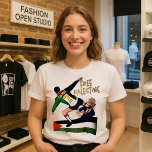 Eric Cantona Free Palestine T-Shirt
