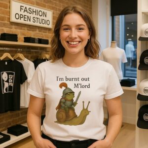 Frog Knight On A Snail I’m Burnt Out M’lord T-Shirt