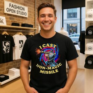 I Cast Non Magic Missile Wizard Meme T-Shirt