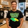 Jamaica Strong T-Shirt Watercolor Style Country Map T-Shirt