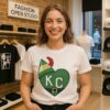 Kansas City Chiefs Cheerful Elf Heart T-Shirt
