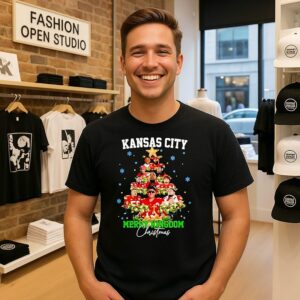 Kansas City Chiefs Merry Kingdom Christmas Tree T-Shirt