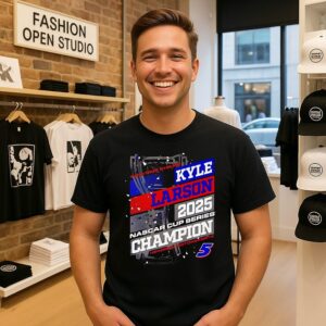 Kyle Larson Hendrick Motorsports 5 Team Collection 2025 Nascar Cup Series Champion T-Shirt