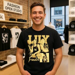 Lily Fandre Lehigh Mountain Hawks Player Collage T-Shirt