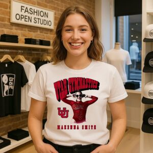 Makenna Smith Utah Utes Gymnastics Portrait Sunglasses T-Shirt