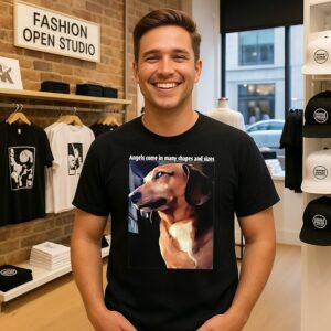 Mark Pellegrino Angels Come In Many Shapes And Sizes Dog T-Shirt