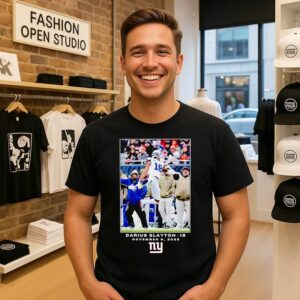 New York Giants Darius Slayton NFL Flash Features Week 10 T-Shirt