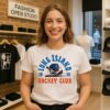 New York Islanders Hockey Club Long Island 1972 Skull Player T-Shirt