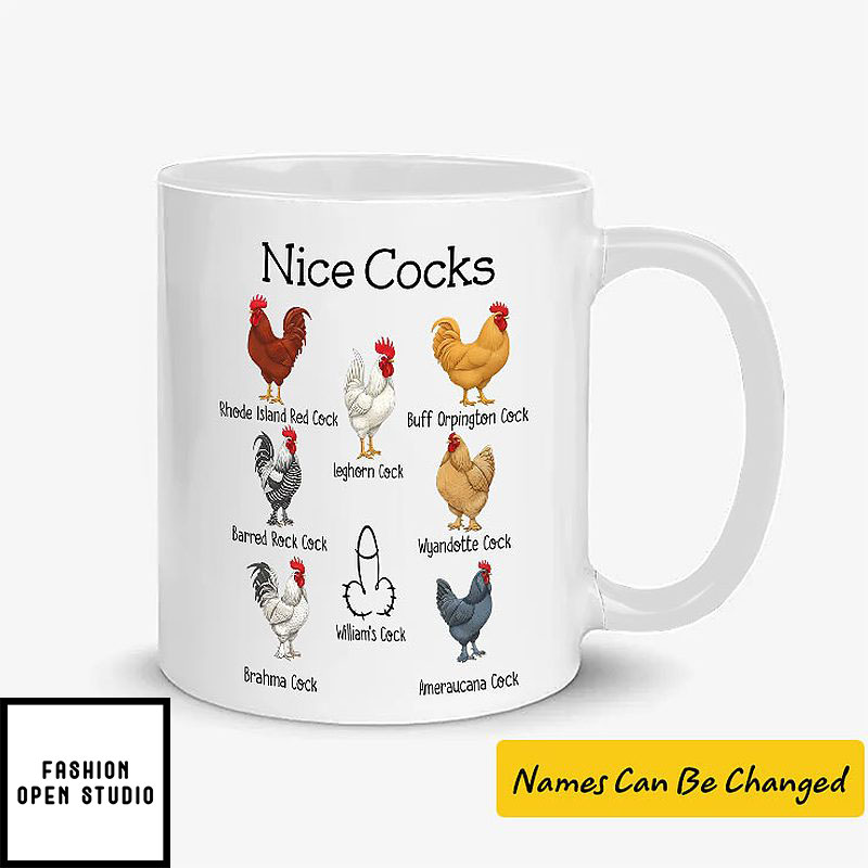 Nice Cocks Personalized Coffee Mug