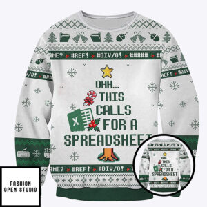 Ohh This Calls For A Spreadsheet Christmas Sweatshirt