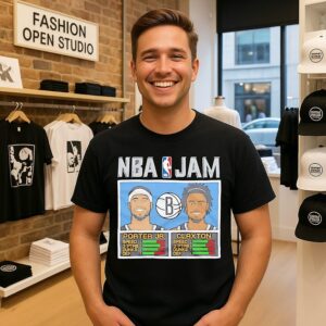 Porter Jr. And Claxton NBA Jam Nets T-Shirt