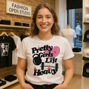 Pretty Girls Like Heavy Gym Dumbbells T-Shirt