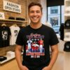 Restone The Glory Denver Broncos Manning And Nix 2025 City Skyline T-Shirt