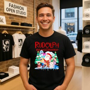 Rudolph The Red Nosed Reindeer Merry Christmas T-Shirt