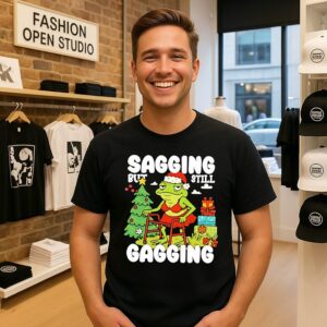 Sagging But Still Gagging Christmas Frog T-Shirt
