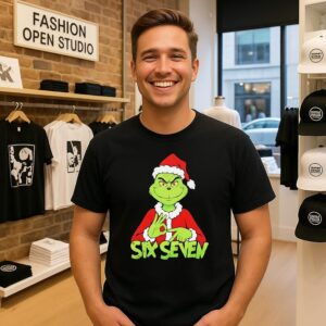 Santa Grinch Six Seven Christmas T-Shirt