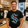 Seattle Kraken Logo Holiday Merry Christmas Lights T-Shirt