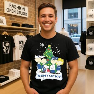 Snoopy And Fiends Kentucky Wildcats Christmas T-Shirt