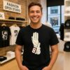 Stefon Diggs New England Patriots Diggs Celebration 8 Hand T-Shirt