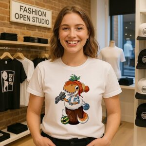 Stocking Stuffer Leafy Wash Firefly Circle T-Shirt