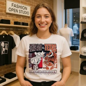 Texas Longhorns Vs Texas A&m 2025 Lone Star Showdown Mascot T-Shirt