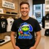 The Grinch Christmas X Los Angeles Rams Football T-Shirt