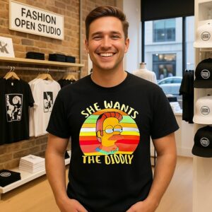 The Simpsons Ned Flanders She Wants The Diddly T-Shirt
