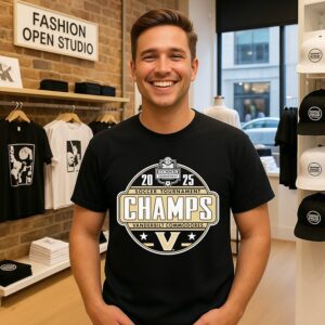 Vanderbilt Commodores 2025 Sec Women’s Soccer Tournament Champions Locker Room T-Shirt