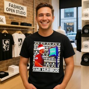 Var Humbug Football Christmas T-Shirt