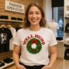 Well Hung Christmas Wreath 2025 T-Shirt