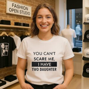You Can’t Scare Me I Have Two Daughter T-Shirt