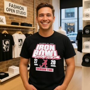 Alabama Crimson Tide Vs Auburn Tigers 2025 Iron Bowl Champions Score 27-20 T-Shirt