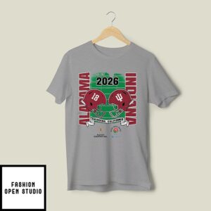 Alabama Crimson Tide Vs Indiana Hoosiers Rose Bowl 2026 Cfp T-Shirt