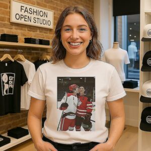 Connor Storrie With Acting Partne Heated Rivalry Hockey T-Shirt