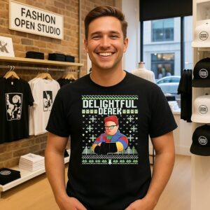 Delightful Derek Ugly Christmas T-Shirt