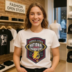 Ferris State 2025 Football National Champions ’21 ’22 ’24 ’25 T-Shirt