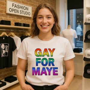 Gay For Maye New England Patriots Rainbow T-Shirt