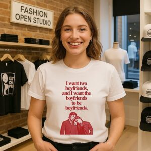 Ilya Shane I Want Two Boyfriends And I Want The Boyfriends To Be Boyfriends T-Shirt
